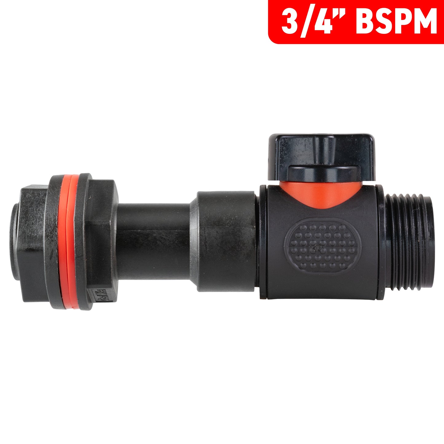 Water Butt Extension Kit 3/4in with 3/4in BSP In-Line Valve and Drill Bit