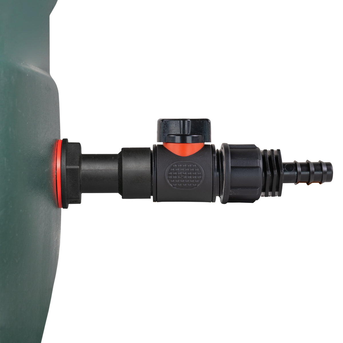 Water Butt Extension Kit 3/4" with In-Line Valve + 16mm Barb and Drill Bit