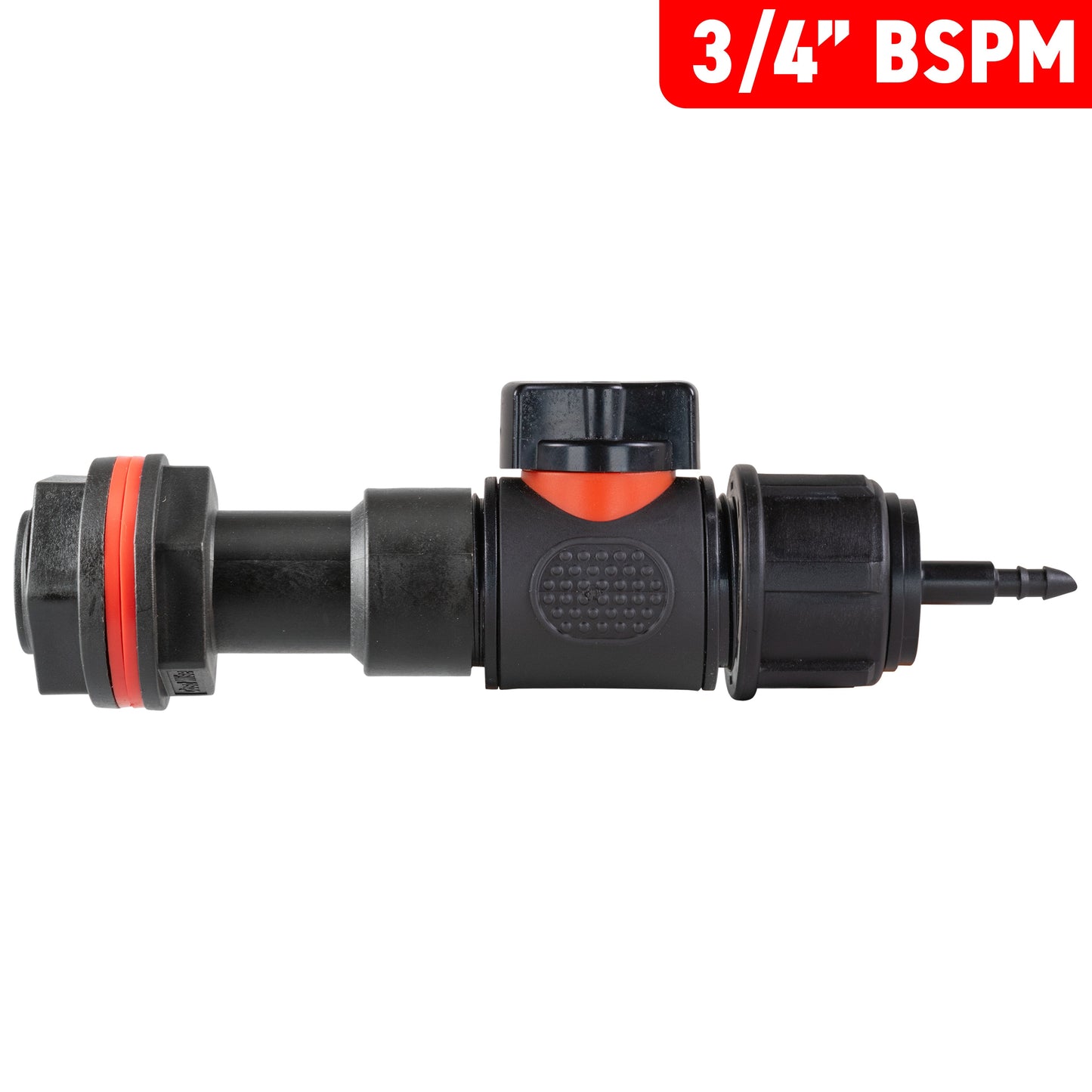 Water Butt Extension Kit 3/4in with In-Line Valve + 4mm Micro Barb and Drill Bit