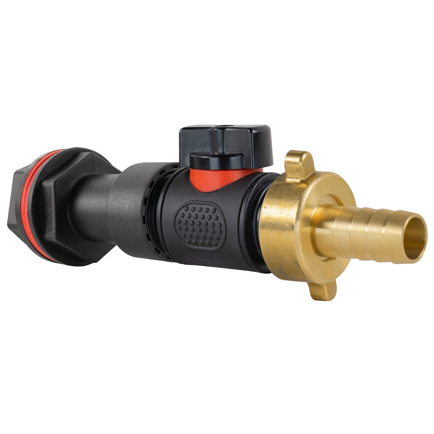 Water Butt Extension Kit 3/4in with In-Line Valve + Brass 1/2in Barb