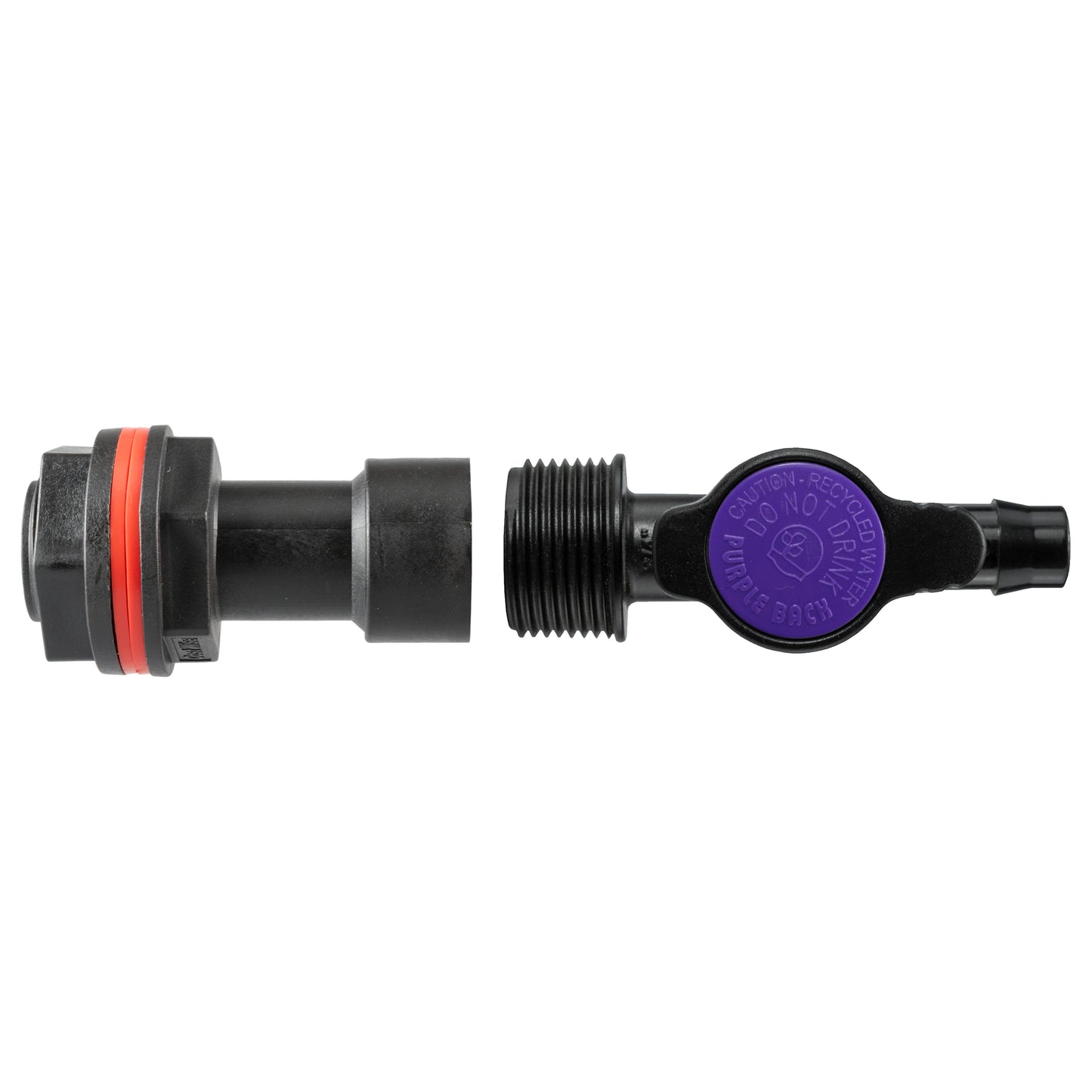Water Butt Extension Kit 3/4in with 13mm Barb Irrigation Valve Hose Pipe Fitting