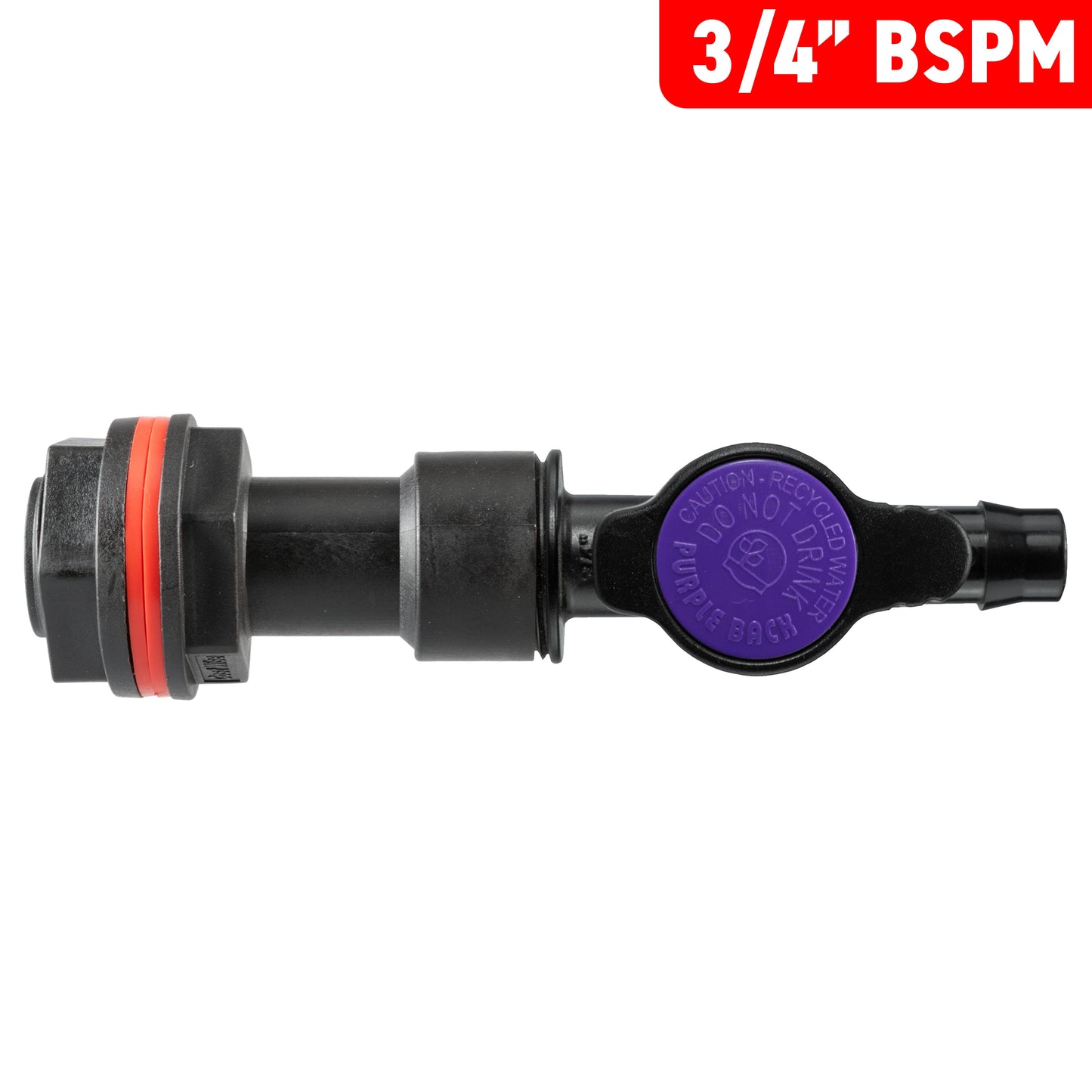 Water Butt Extension Kit 3/4in with 13mm Barb Irrigation Valve and Drill Bit