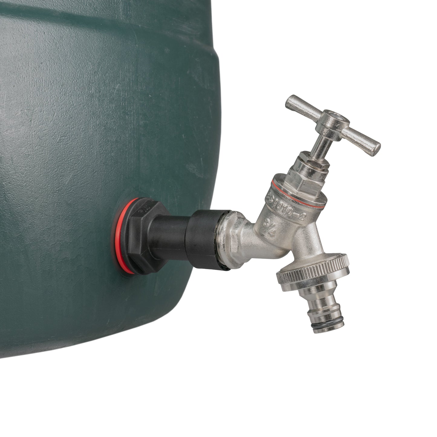 Water Butt Extension Kit 3/4in with Nickel Plated Quick Connect Tap and Drill Bi