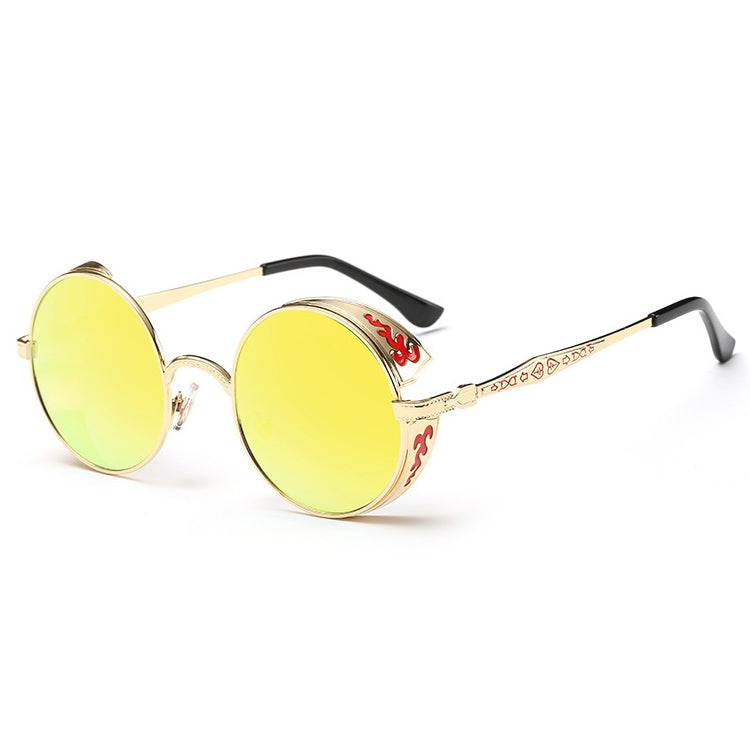 Retro Carved Round Sunglasses, Sunglasses#silver frame gray sheet, Sunglasses#silver frame white mercury, Sunglasses#rimmed gray tablets, Sunglasses#Tyrant gold box gold, Sunglasses#Gold frame gray sheet, Sunglasses#Gold frame red film                 ...