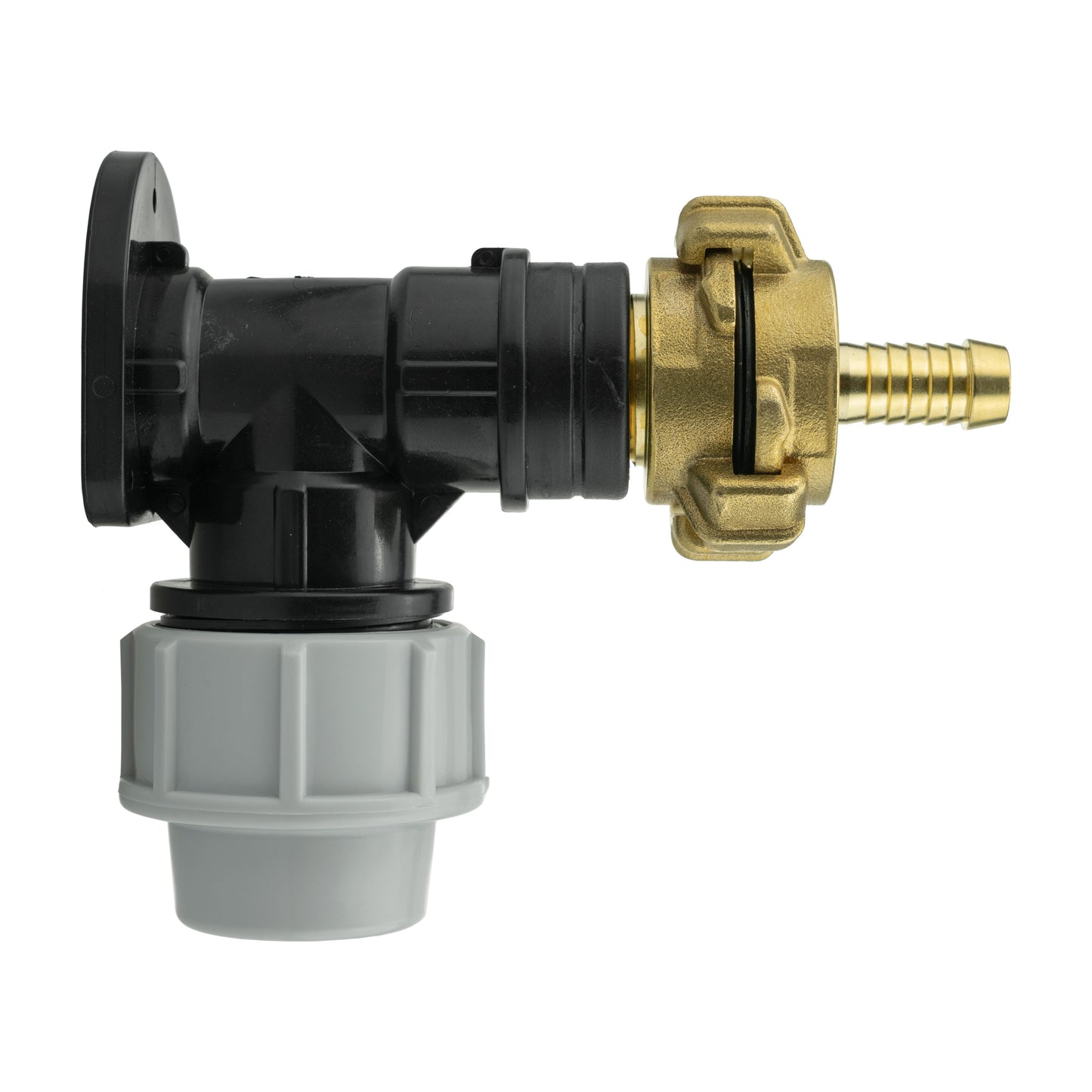 Wall Flange Kit 25mm MDPE + 13mm Barbed Geka Set Hose Pipe Fitting Claw Coupling