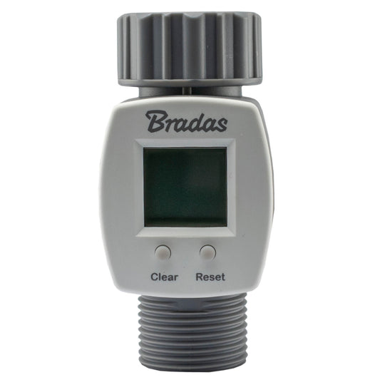Water Flow Meter 3/4in BSPM-F Drip Irrigation Fitting DIY Workshop Accessory