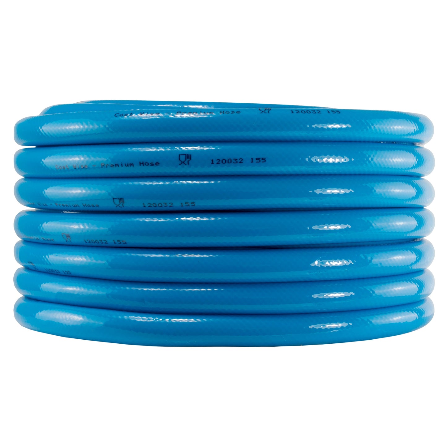 Blue Water Hose Pipe 1/2in Kink Resistant Watering Hose Outdoor Hose Accessory