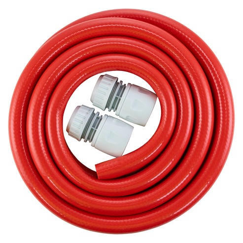 Water Hose Red Set 12.5mm Pipe Kink Resistant Watering Hose Outdoor Watering Kit