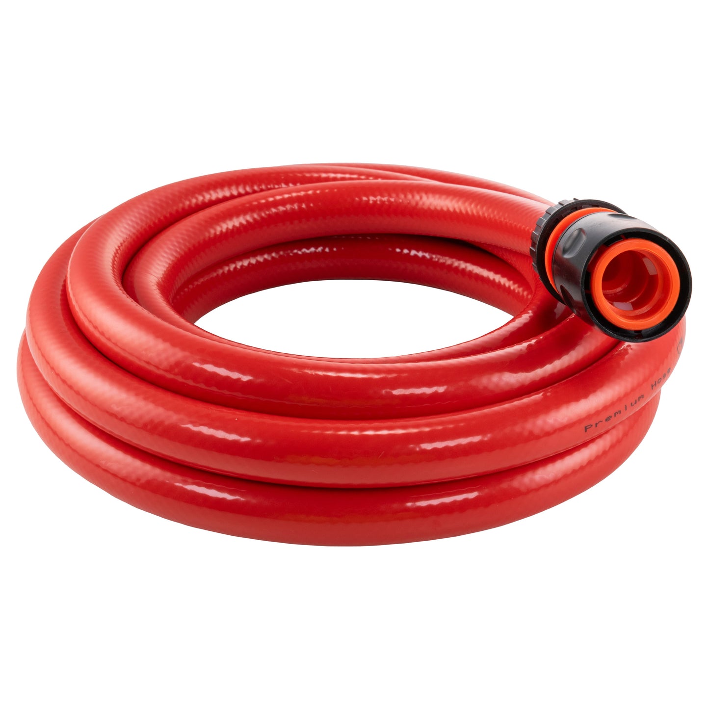 Water Hose Red Set 12.5mm Pipe (Black Connectors) Kink Resistant Watering Hose