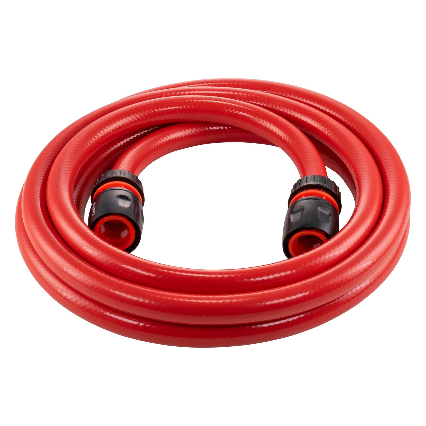 Water Hose Red Set 12.5mm Pipe (Black Connectors) Kink Resistant Watering Hose