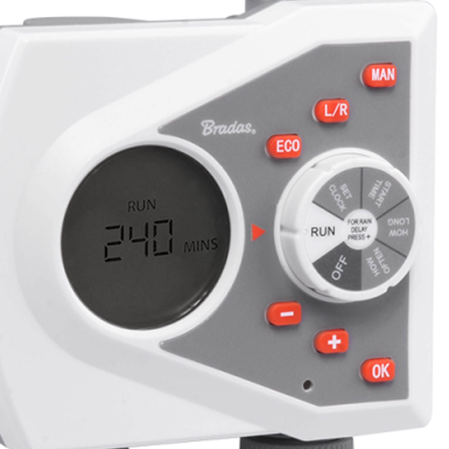 White Line 2-Way Electronic Control Water Timer Garden Hose Pipe Water Connector
