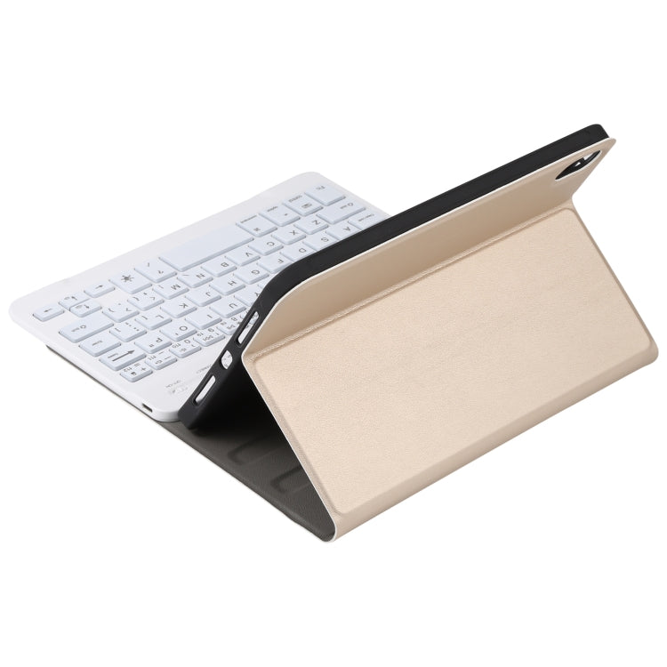 A06S Detachable Lambskin Texture Ultra-thin TPU Backlight Bluetooth Keyboard Leather Tablet Case with Stand For iPad mini 6 / mini 7, A06S