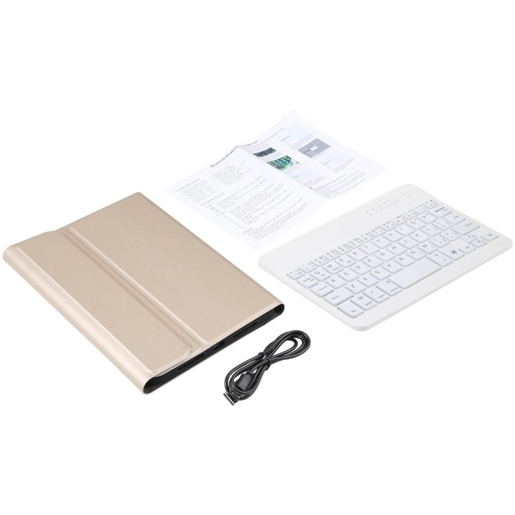 A06S Detachable Lambskin Texture Ultra-thin TPU Backlight Bluetooth Keyboard Leather Tablet Case with Stand For iPad mini 6 / mini 7, A06S