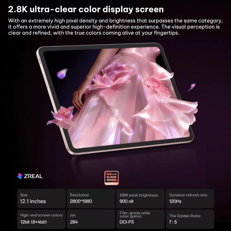 OPPO Pad Air5 12.1 inch Soft Light Screen WIFI Tablet PC, 8GB+256GB, ColorOS 16.0 MediaTek Dimensity 7300-Ultra Octa Core, 8GB+256GB Soft Light