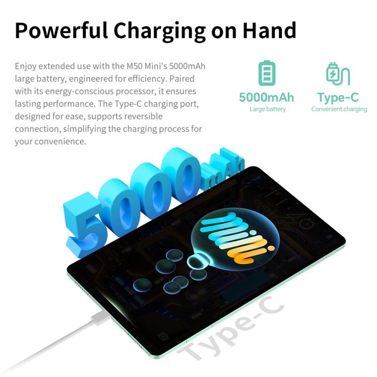Teclast M50 Mini WiFi Tablet PC, 4GB+128GB, 8.7 inch Android 15 Unisoc T606 Octa Core, M50 Mini