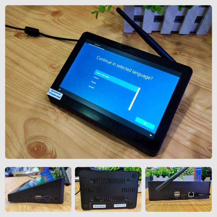 PiPo X9S All-in-One Mini PC, 9.0 inch, 4GB+64GB, Windows 10 Intel Celeron J4105 Quad Core, US Plug, 4GB+64GB
