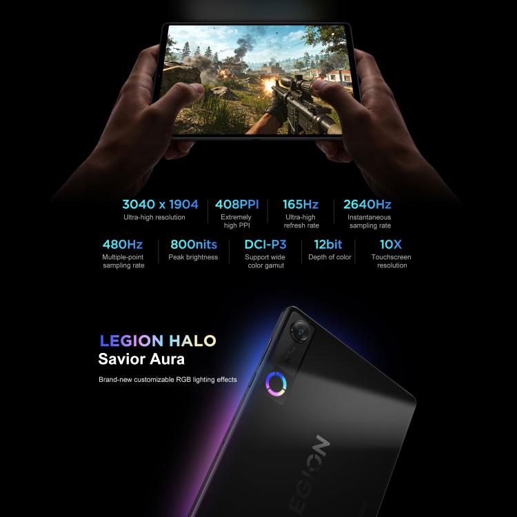 Lenovo LEGION Y700 Gen5 8.8 inch AI Gaming WIFI Tablet, 24GB+1TB, Android 16, Qualcomm Snapdragon 8 Elite Gen5, US Plug, 24GB+1TB