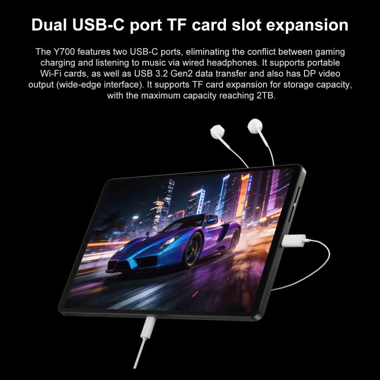 Lenovo LEGION Y700 Gen5 8.8 inch AI Gaming WIFI Tablet, 24GB+1TB, Android 16, Qualcomm Snapdragon 8 Elite Gen5, US Plug, 24GB+1TB