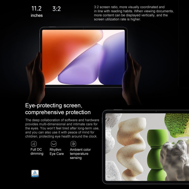 Xiaomi Pad 7 Pro 11.2 inch Soft Light Screen, 8GB+256GB, HyperOS 2 Qualcomm Snapdragon 8s Gen3 Octa Core (Black)