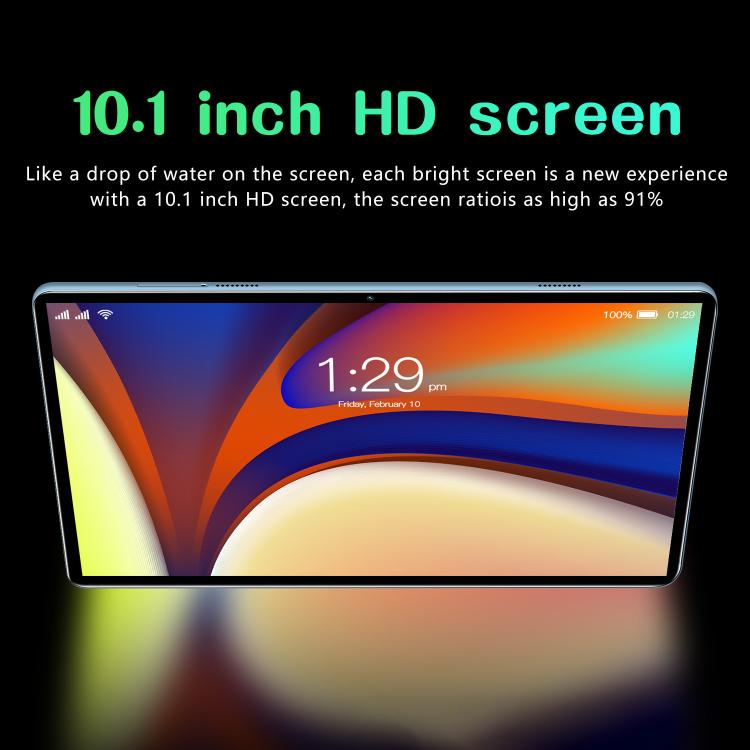 BDF P70 10.1 inch 4G LTE Tablet PC, 6GB+128GB, Android 10 MTK6750 Octa Core, Support Dual SIM, US Plug, 8GB+256GB, US Plug