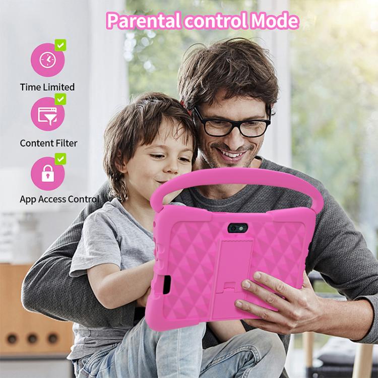 BDF K3 7 inch WiFi Kids Tablet PC with Silicone Case, 1GB+16GB, Android 8.1 MTK6735 Quad Core CPU, US Plug, 3GB+32GB