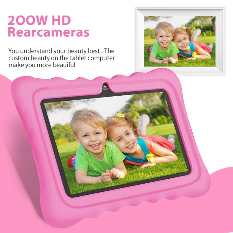 BDF T7 7 inch WiFi Kids Tablet PC with Silicone Case, 1GB+16GB, Android 8.1 MTK6735 Quad Core CPU, US Plug, 3GB+32GB