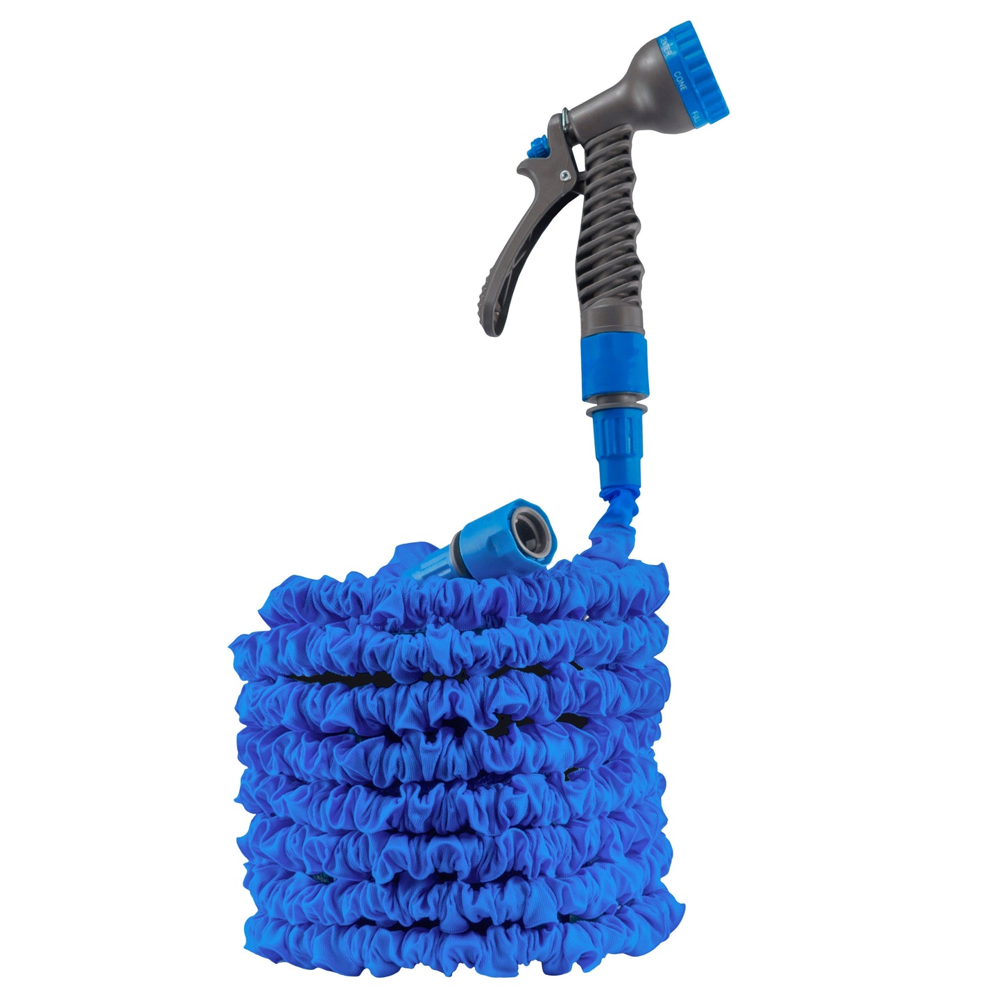 Expanding Trick Hose 7.5m - 22m Blue Outdoor Watering Kit Outdoor Hose Accessory