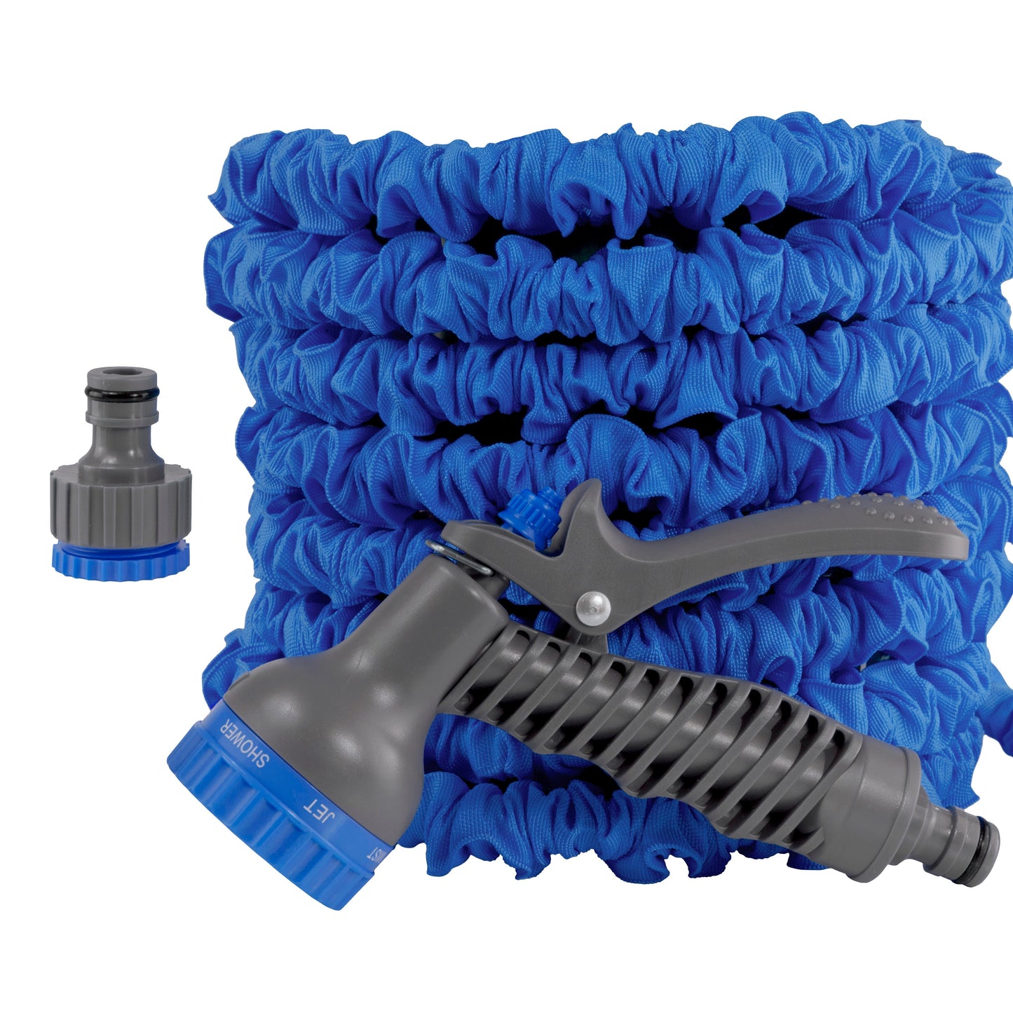 Expanding Trick Hose 15m - 45m Blue Outdoor Watering Kit Outdoor Hose Accessory