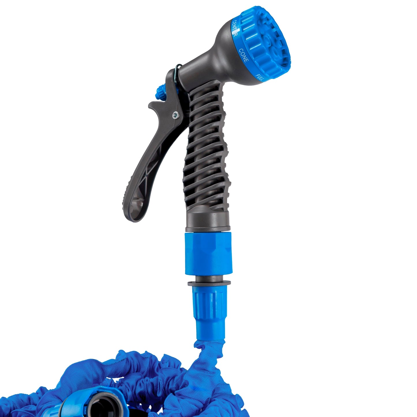 Expanding Trick Hose 7.5m - 22m Blue Outdoor Watering Kit Outdoor Hose Accessory