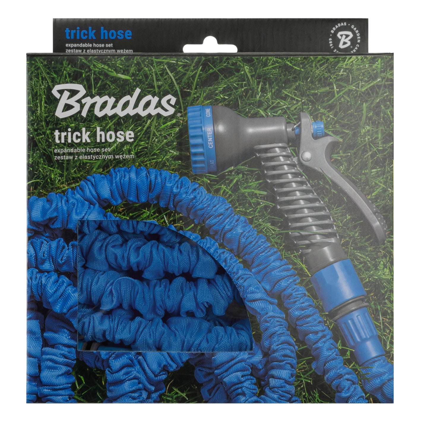 Expanding Trick Hose 7.5m - 22m Blue Outdoor Watering Kit Outdoor Hose Accessory