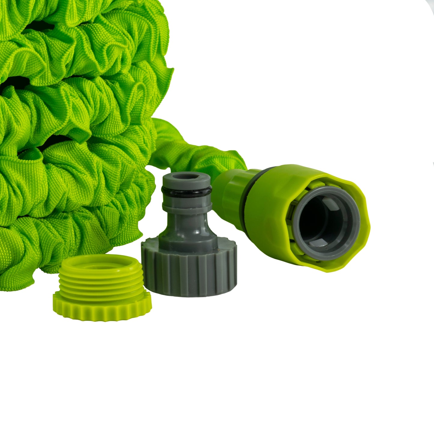 Expanding Trick Hose 15m - 45m Lime Outdoor Watering Kit Outdoor Hose Accessory