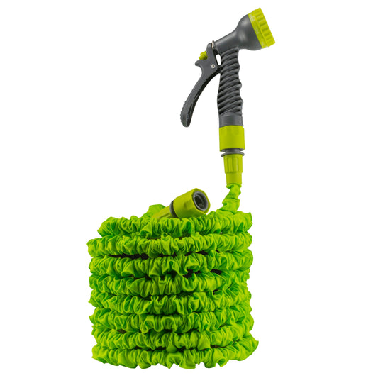 Expanding Trick Hose 15m - 45m Lime Outdoor Watering Kit Outdoor Hose Accessory