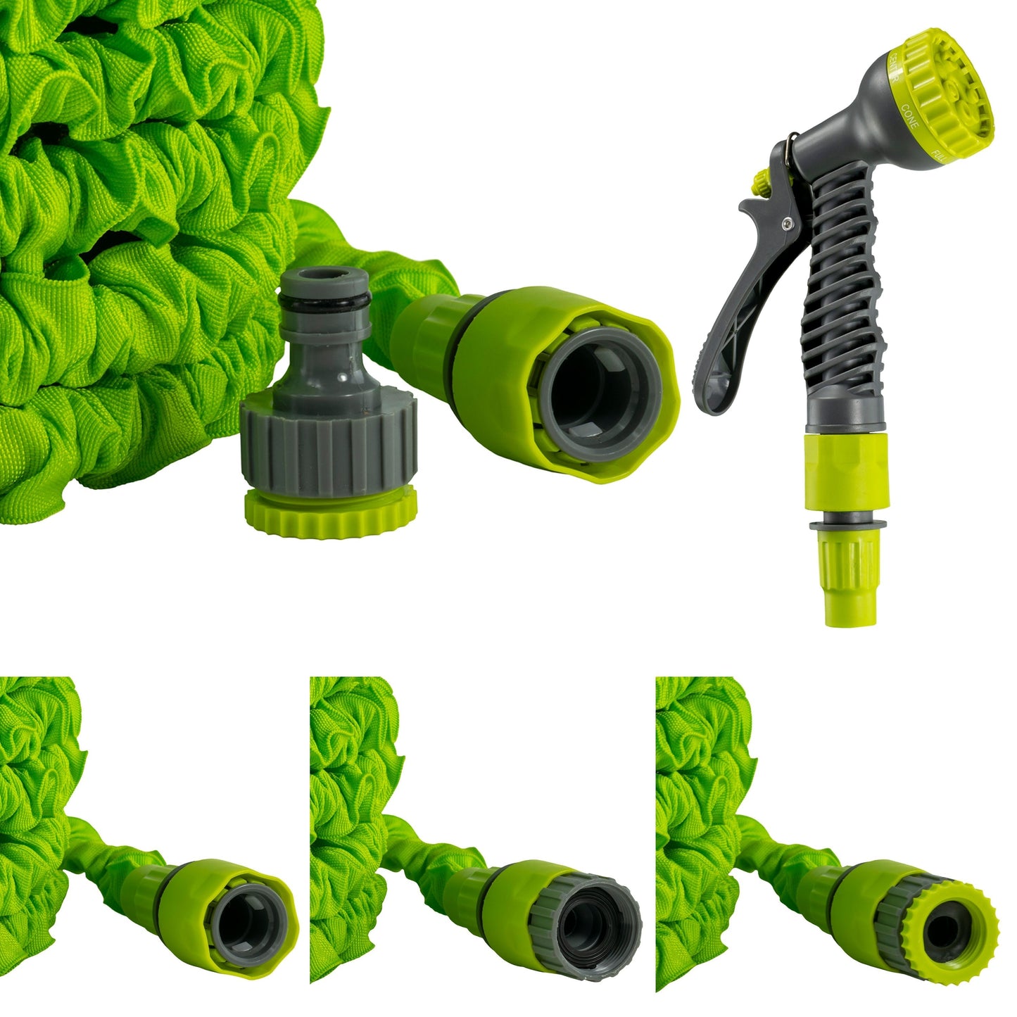 Expanding Trick Hose 10m - 30m Lime Outdoor Watering Kit Outdoor Hose Accessory
