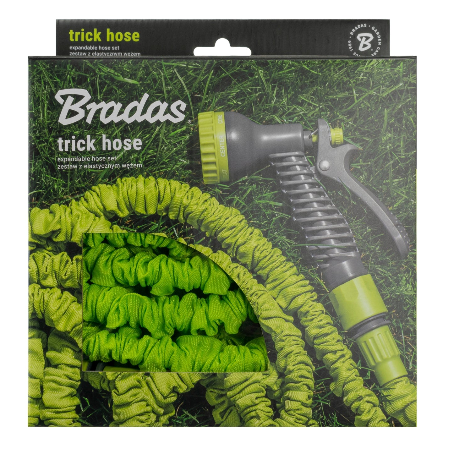Expanding Trick Hose 15m - 45m Lime Outdoor Watering Kit Outdoor Hose Accessory