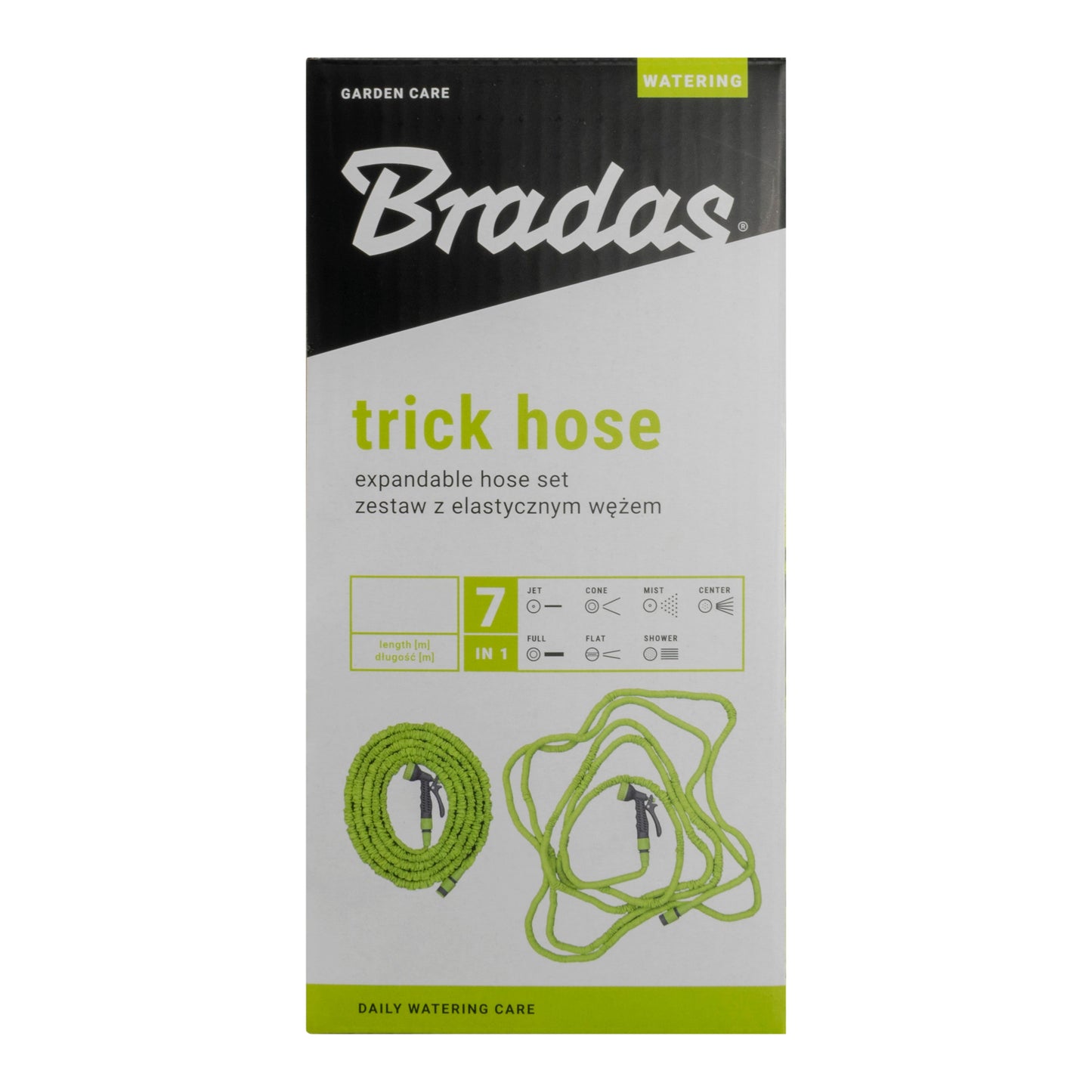 Expanding Trick Hose 15m - 45m Lime Outdoor Watering Kit Outdoor Hose Accessory