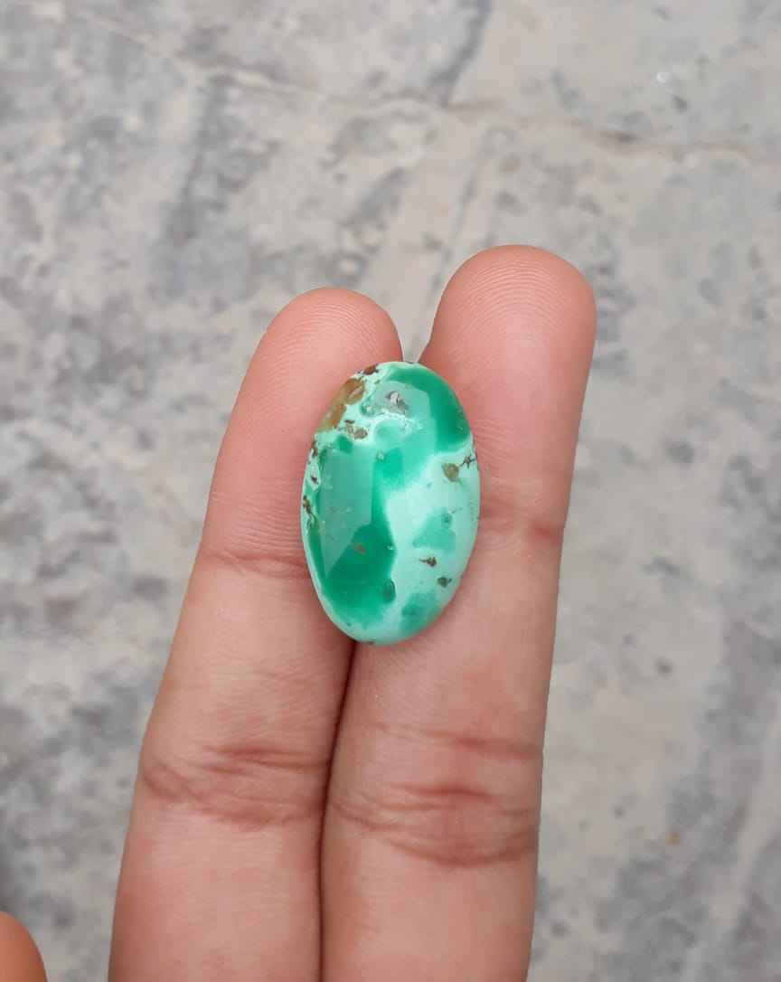14ct Natural Variscite Cabochon - 23 x 15mm
