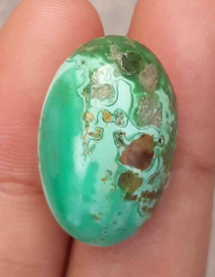 26.1ct Natural Variscite Cabochon  - 25x16mm