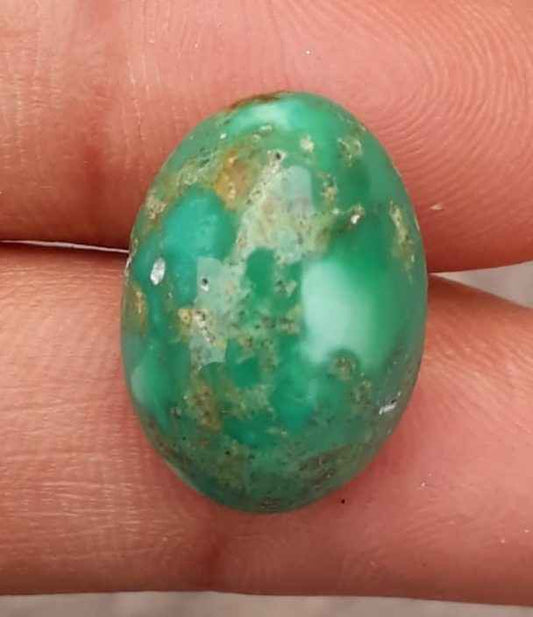 11.5ct Natural Variscite Cabochon - Dimensions  19x13.5mm