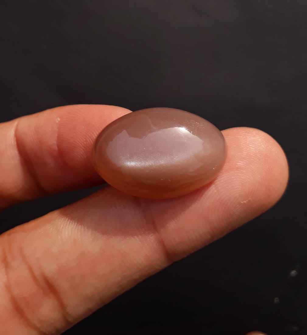 Natural Peach Moonstone - Moonstone For Sale - June Birthstone - Oval Cabochon - 24x10mm