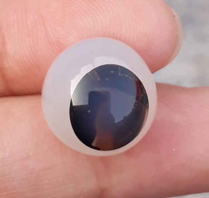 14.2ct Natural Eye Agate For Sale - Aqeeq - Dimension 14x14x9mm