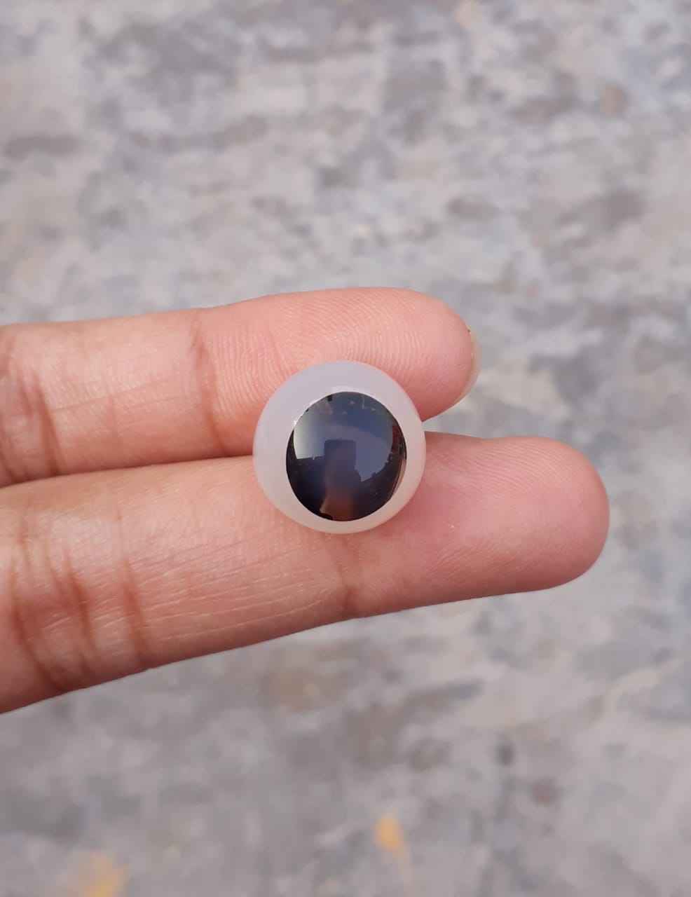 14.2ct Natural Eye Agate For Sale - Aqeeq - Dimension 14x14x9mm