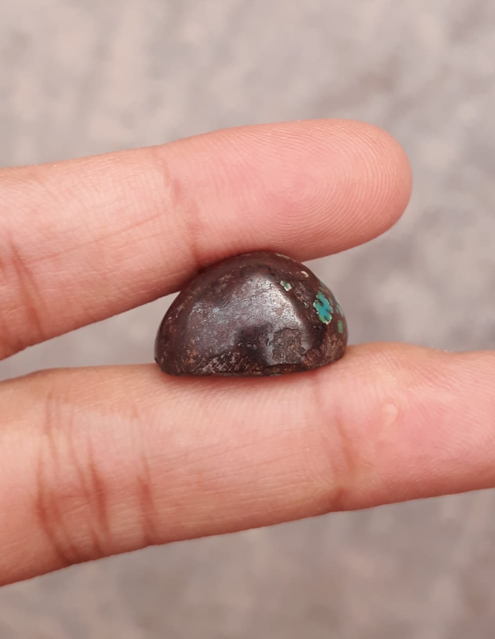 21.5ct Natural Turquoise, Green Matrix Turquoise, Real Firoza Stone,Dimensions  -18.2x13.2mm
