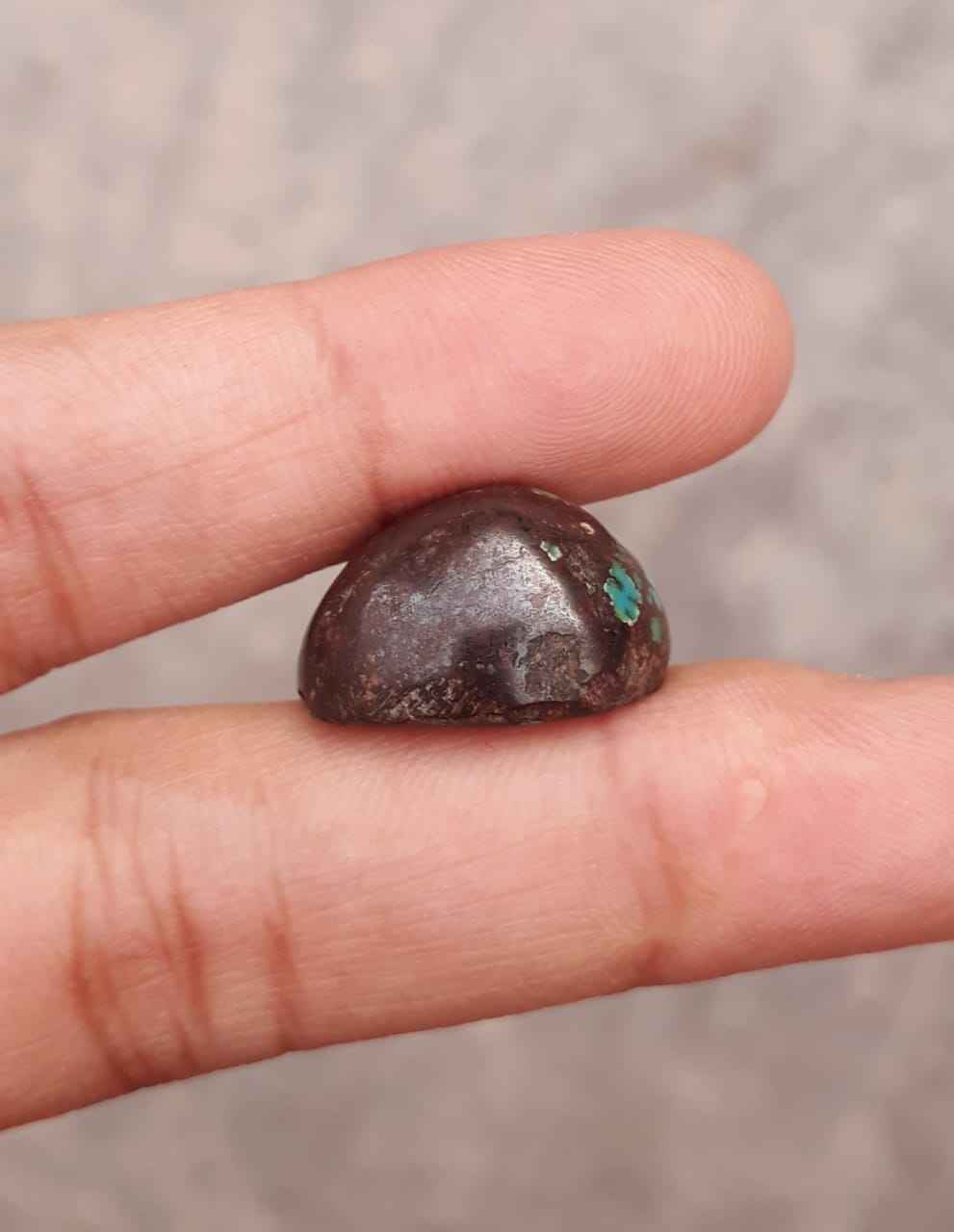 21.5ct Natural Turquoise, Green Matrix Turquoise, Real Firoza Stone,Dimensions  -18.2x13.2mm