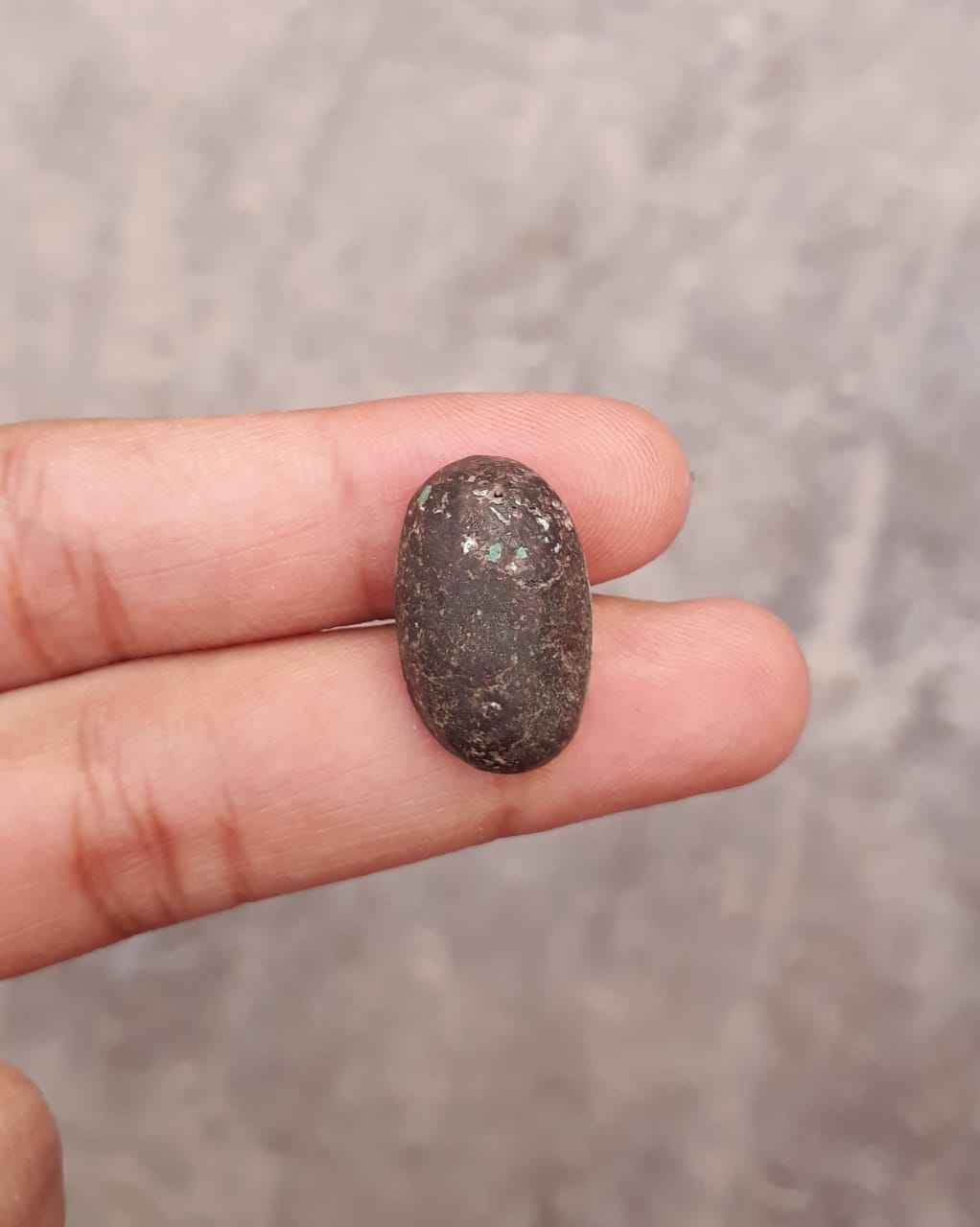 12ct Natural Turquoise, Green Matrix Turquoise, Shajri Feroza, Real Firoza Stone,Dimensions -20x12.8mm