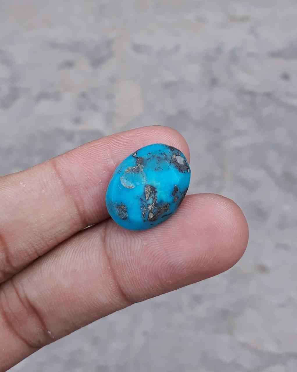 14.6ct Pyrite Turquoise -Suna Mukhi Feroza 19x14mm 14.6ct.