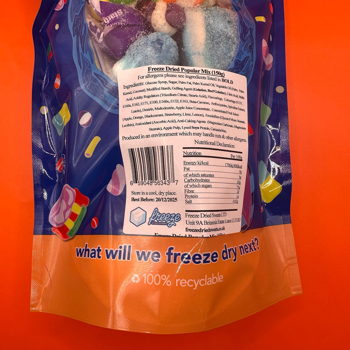 Freeze Dried Popular Mix - 150g