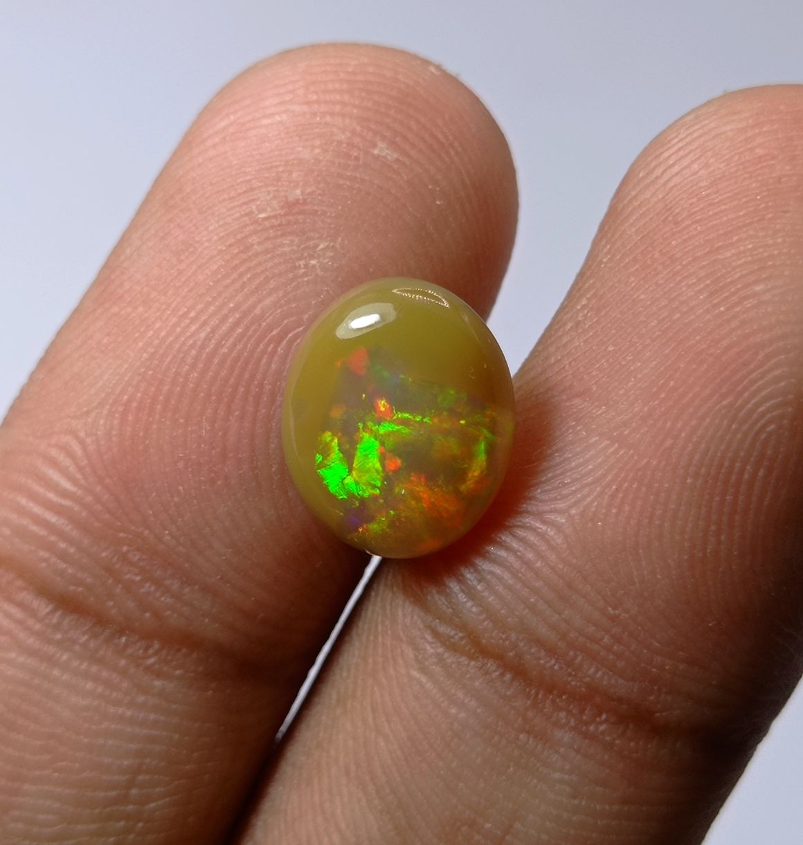 3.3ct AAA Quality Opal for Sale - White Fire Opal - Welo Opal - October Birthstone - 13x9mm