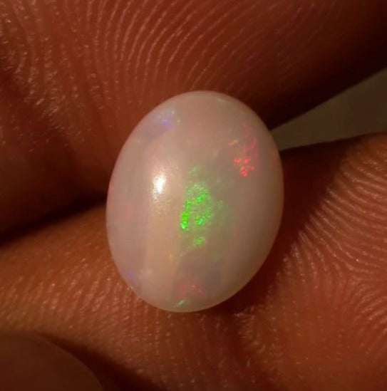 2ct Opal for Sale - White Fire Opal - Welo Opal - October Birthstone - 12x9mm