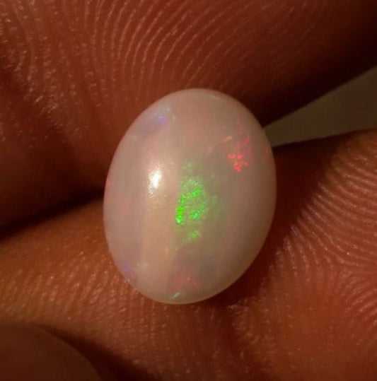 2ct Opal for Sale - White Fire Opal - Welo Opal - October Birthstone - 12x9mm