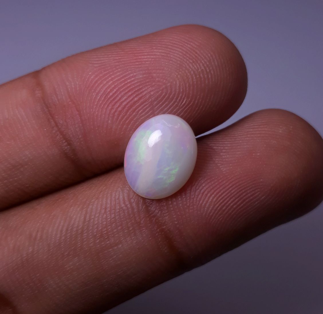 2ct Opal for Sale - White Fire Opal - Welo Opal - October Birthstone - 12x9mm